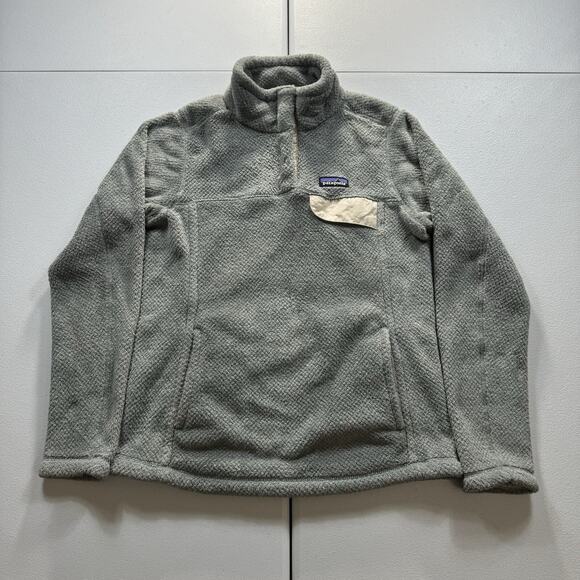 Patagonia Re Tool‎ Snap T Pullover Women’s M Gray Fleece Button Outdoor Hiking - Picture 1 of 9